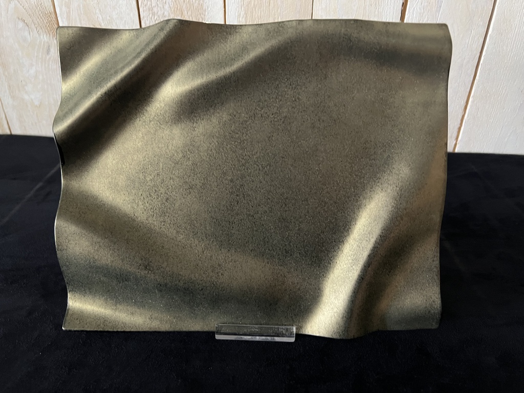 Assiette 27x22cm Wrinkled  Gold