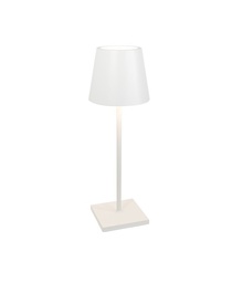 [VELD0395B3] Lampe de table Ø14xH50cm White Poldina