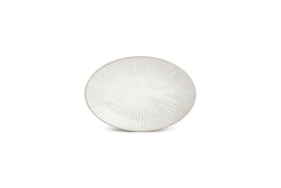 [VE605097] Assiette ovale Ø25,5cm Halo White